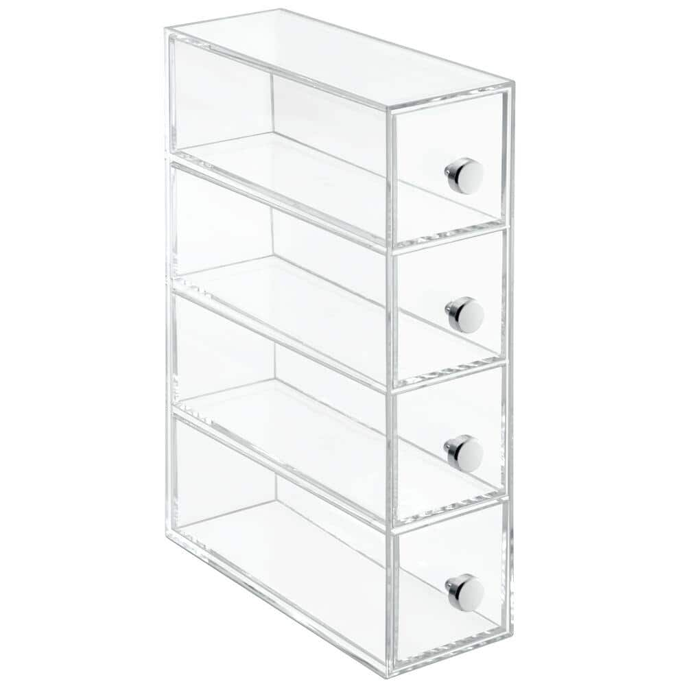 Interdesign Clarity 5-Drawer Cosmetic Organizer for Vanity Cabinet Perfect Storage Box Clear