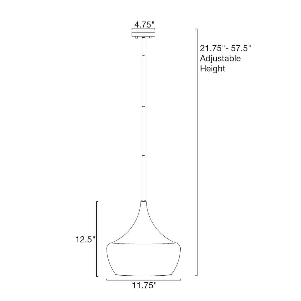 Ava 13" Brushed Nickel Schoolhouse Pendant with Clear Glass Shade