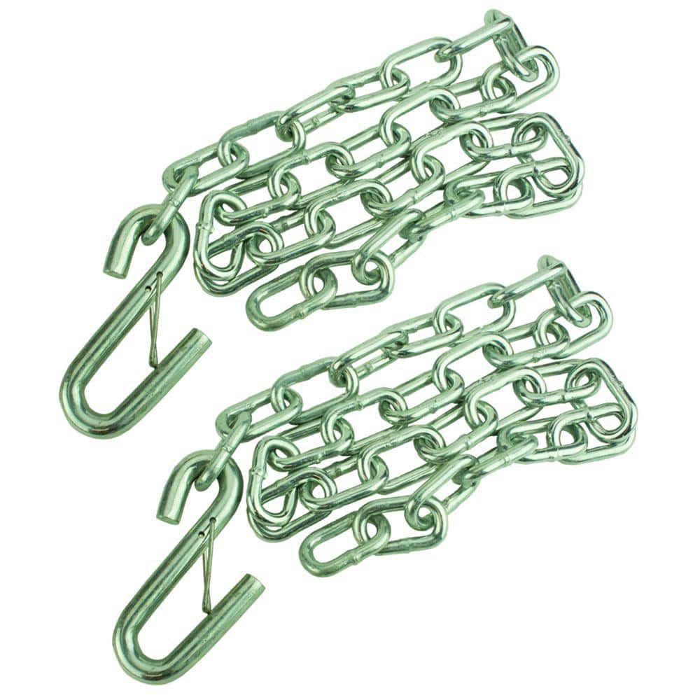 Trailer Safety Chain with J hooks, Pair M416 8635601