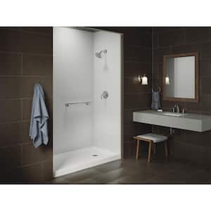 Rely 60 in. x 32 in. Single Threshold Shower Base with Right-Hand Drain in White
