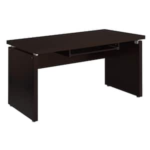 Linon Home Décor - Penrose Four-Drawer Side Storage Desk - Navy Paint / Silver Hardware