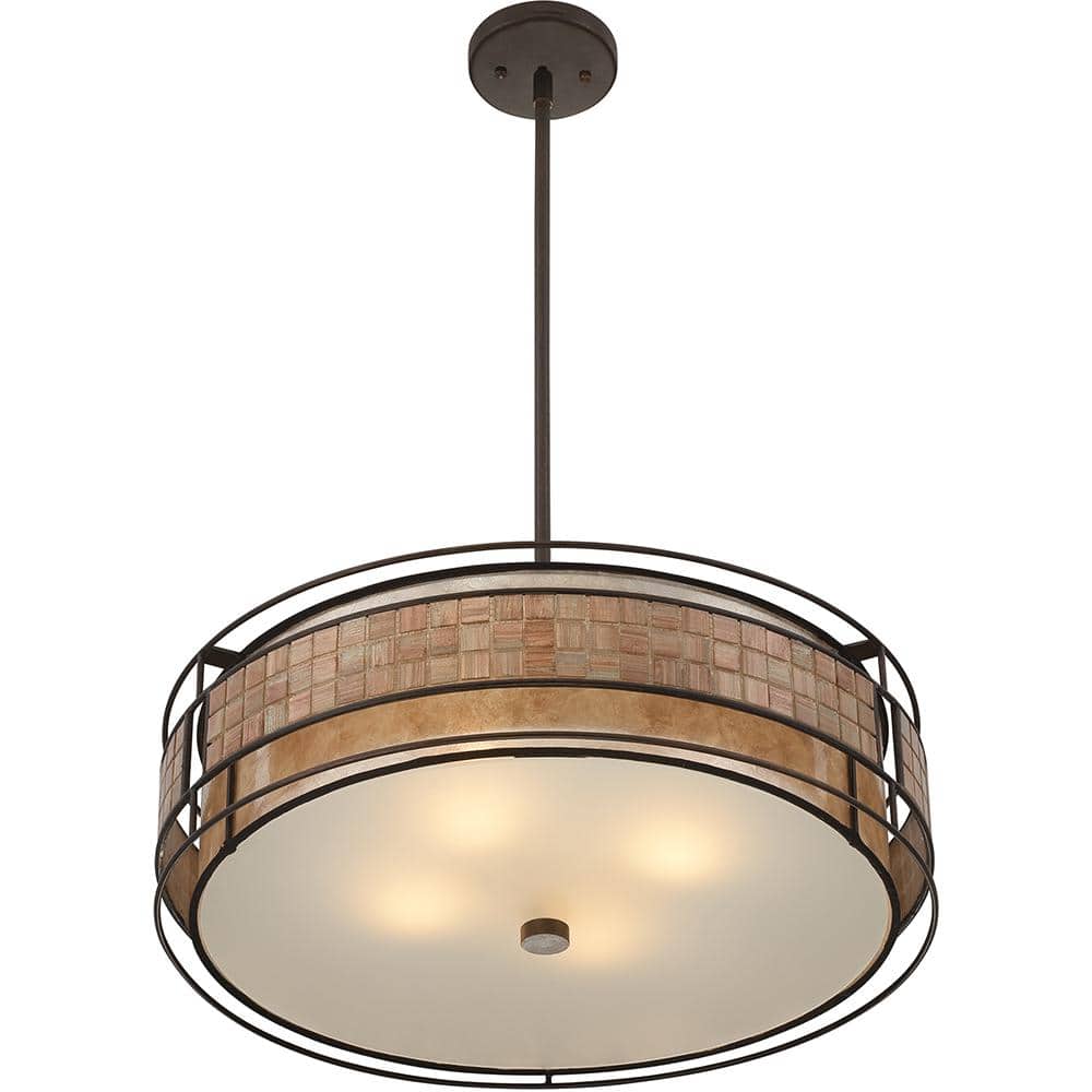 22" Renaissance Copper Indoor/Outdoor Drum Pendant Light