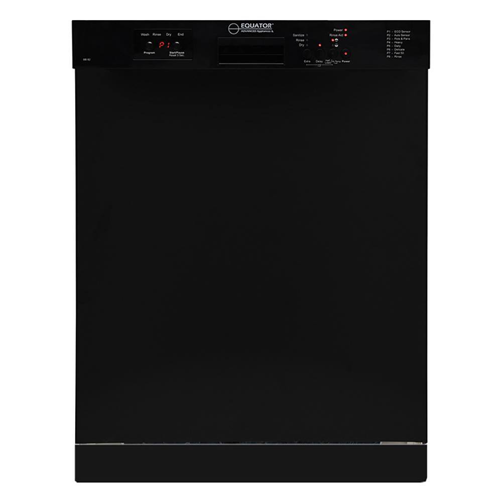 Equator 24 in. BuiltIn 14 place Dishwasher Europe made in Black BB 82