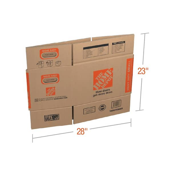 The Home Depot 17 in. L x 11 in. W x 11 in. D Small Moving Box with Handles  (20-Pack) SMBOX20 - The Home Depot