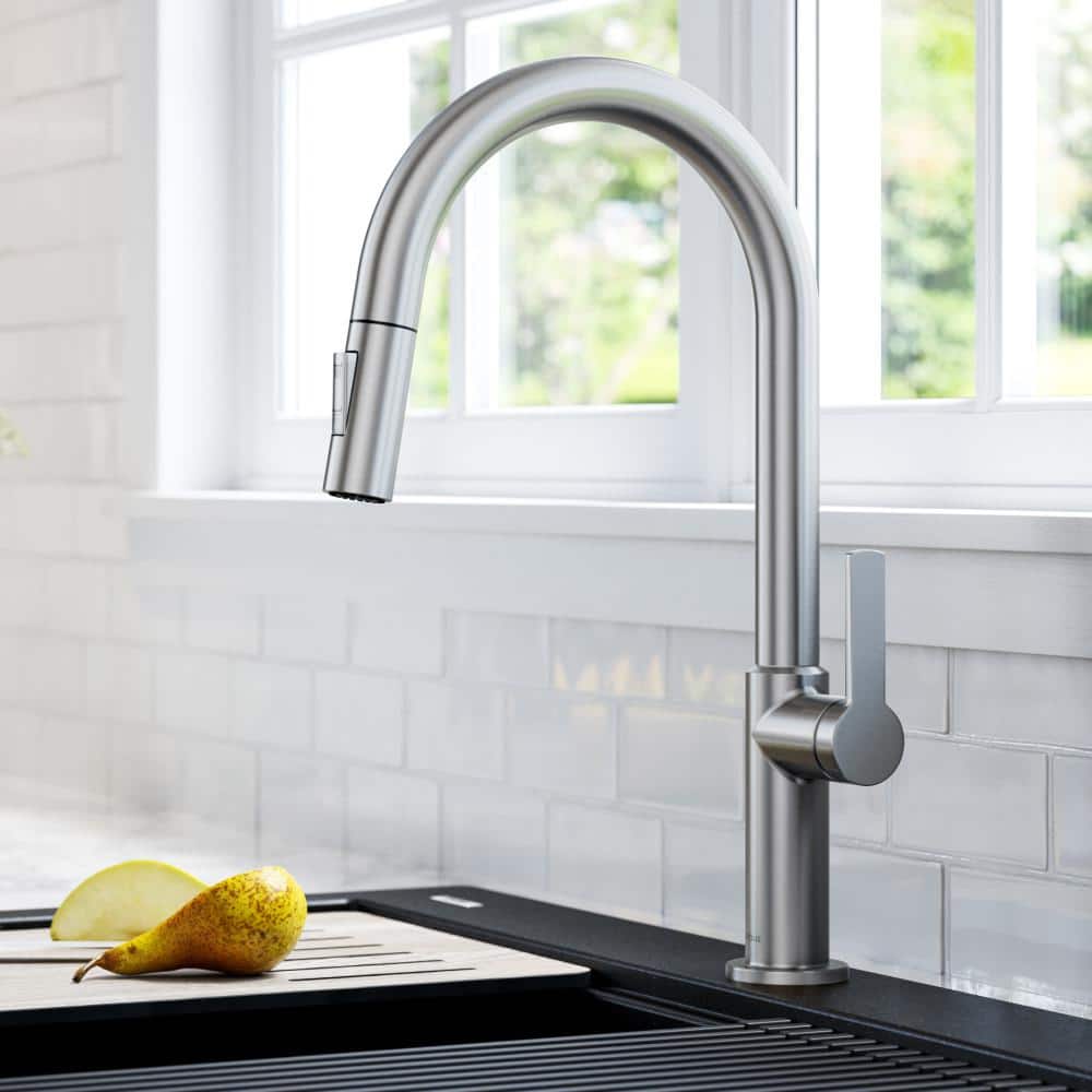 Stainless Steel Single Handle Pull Down Kitchen Faucet