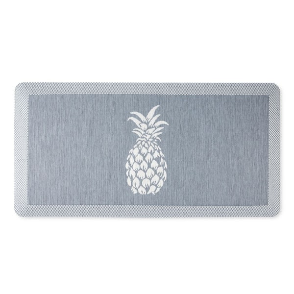 Cozy Living Home Sweet Home Modern Farmhouse Grey Beige 20 in. x 36 in. Rectangle Kitchen Mat