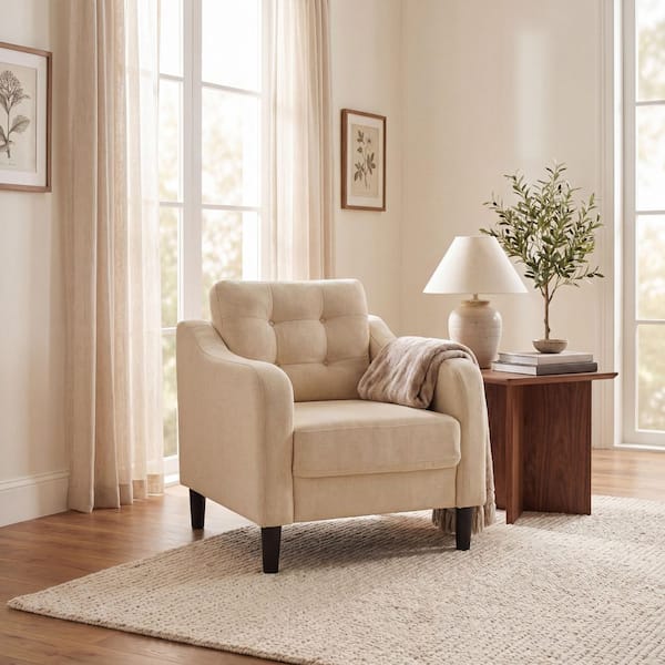 Nathaniel Creme Arm Chair