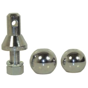 Nickel-Plated Shank with 2 Balls - 1 in.