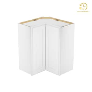 Easy-DIY 24 in. W. x 12 in. D x 30 in. H in Shaker White Ready to Assemble Wall Easy Reach Kitchen Cabinet