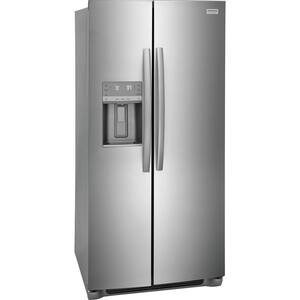 22.3 cu. ft. 33 in. Standard Depth Side by Side Refrigerator in Smudge-Proof Stainless Steel