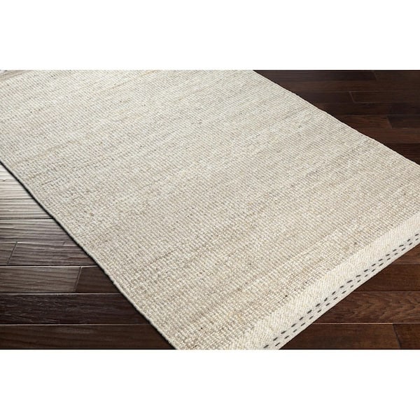 Sadie Light Beige Cottage Solid Color 12 ft. x 15 ft. Area Rug