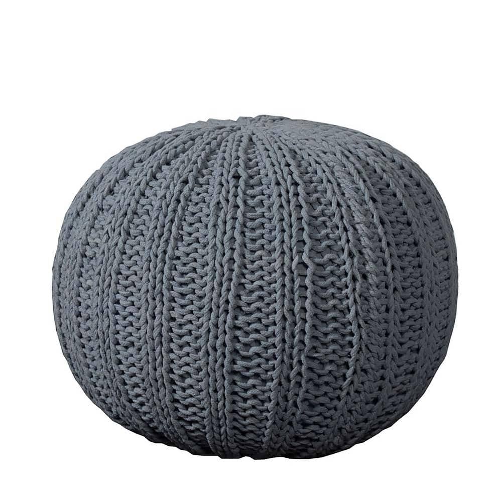 Amelia Gray Cotton Round Accent Ottoman price history on PriceWatchPro