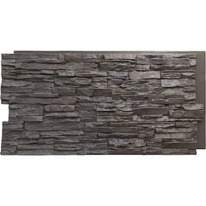 45-3/4 in. x 24-1/2 in. Canyon Ridge Stacked Stone, StoneWall Faux Stone Siding Panel