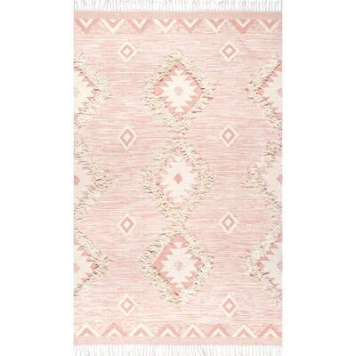 Kaleen Evolution Collection Hand Tufted Area Rug 5' x 7'9 Pink 