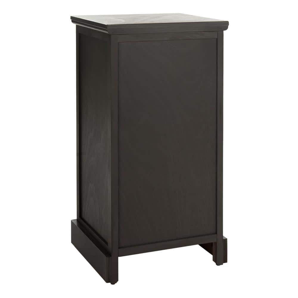 Transitional Grey Pine Freestanding Office Storage Cabinet