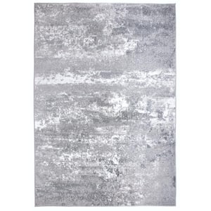 Moderns Shades Abstract Gray 3 ft. 3 in. x 5 ft. Area Rug