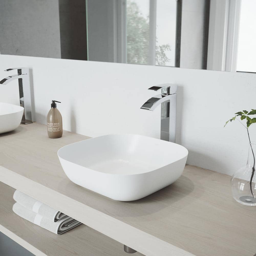 Sleek Chrome Modern Single-Handle Vessel Bathroom Faucet