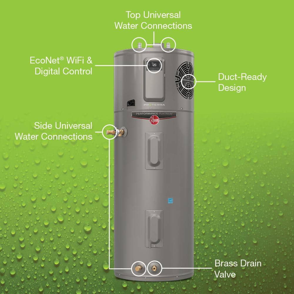 Performance Platinum 65 Gal. Smart High Efficiency Hybrid Heat Pump Water Heater with 10-Year Warranty - Thumbnail 4