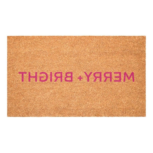 Multi-Colored 36 in. x 24 in. Coir Outdoor Door Mat