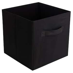 10.5 in. H x 10.5 in. W x 10.5 in. D Black Fabric 1-Cube Organizer