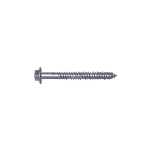 Blue-Tap 1/4 in. x 2-1/4 in. Stainless Hex-Head Concrete Screw (5-Pack)