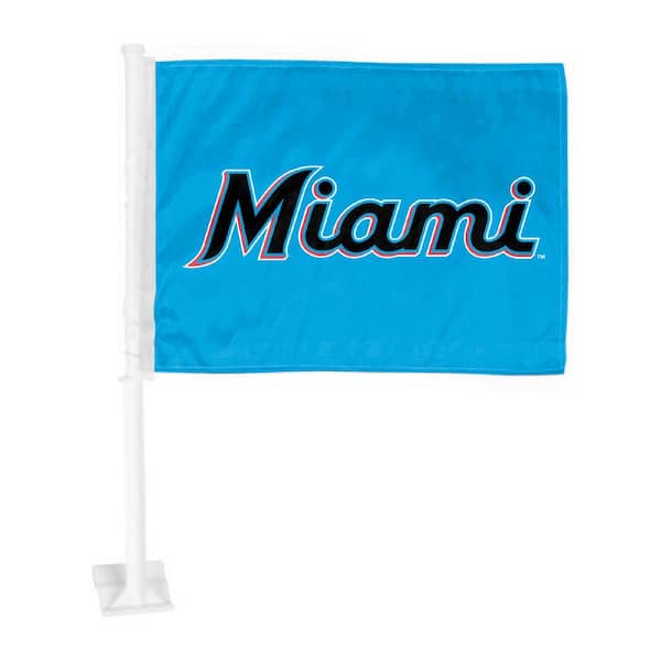 FANMATS MLB - Miami Marlins Car Flag Large 1-Piece 11 in. x 14 in.
