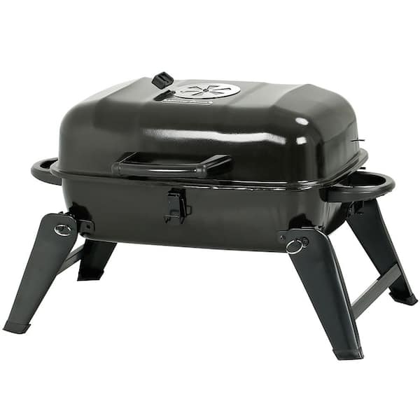 MASTER COOK 17 in. Portable Grill, Charcoal Grill, Folding Tabletop Grill  in Black SRCG4528 The Home Depot