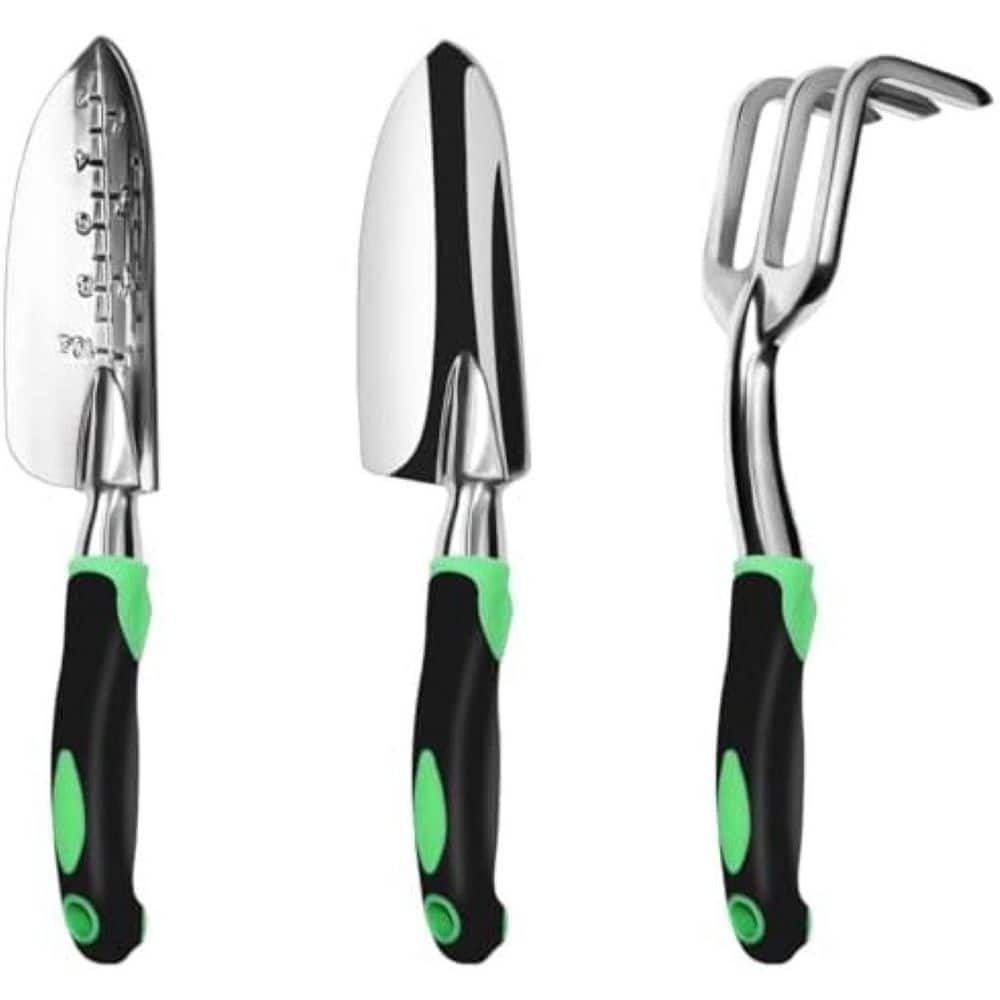 3 Pack Aluminum Heavy Duty Gardening Tool Set Includes Hand Trowel Transplant Trowel Cultivator price history on PriceWatchPro