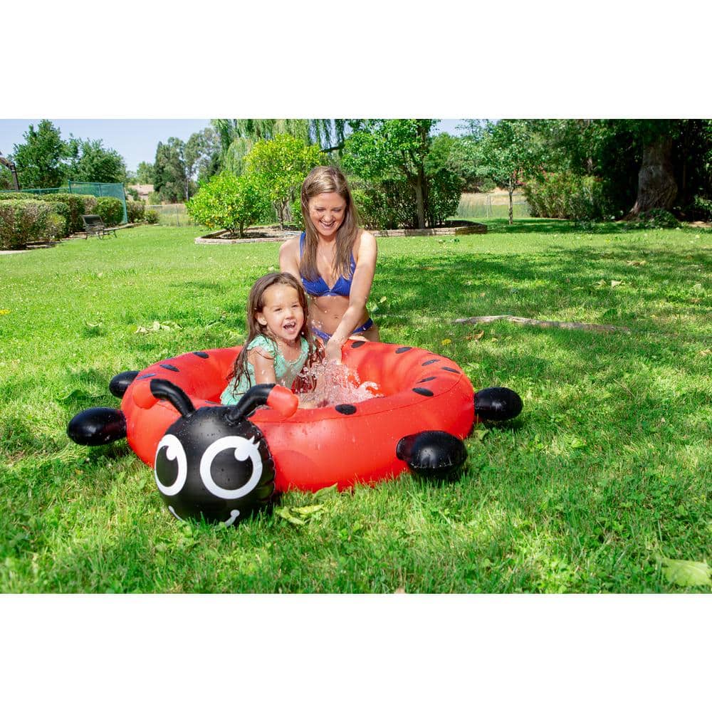 Ladybug Inflatable Round Kiddie Pool with Antennae