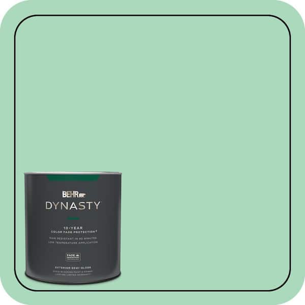 BEHR DYNASTY 1 qt. #P410-3 Shanghai Jade Semi-Gloss Exterior Stain-Blocking Paint & Primer