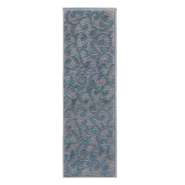 Sussexhome Leaves Collection Stair Treads – Contemporary Soft Non-Slip Carpet Runners (28x9)