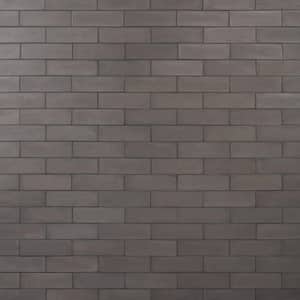 Vibe Charcoal 2.36 in. x 7.87 in. Matte Cement Subway Wall Tile (3.88 sq. ft./Case)