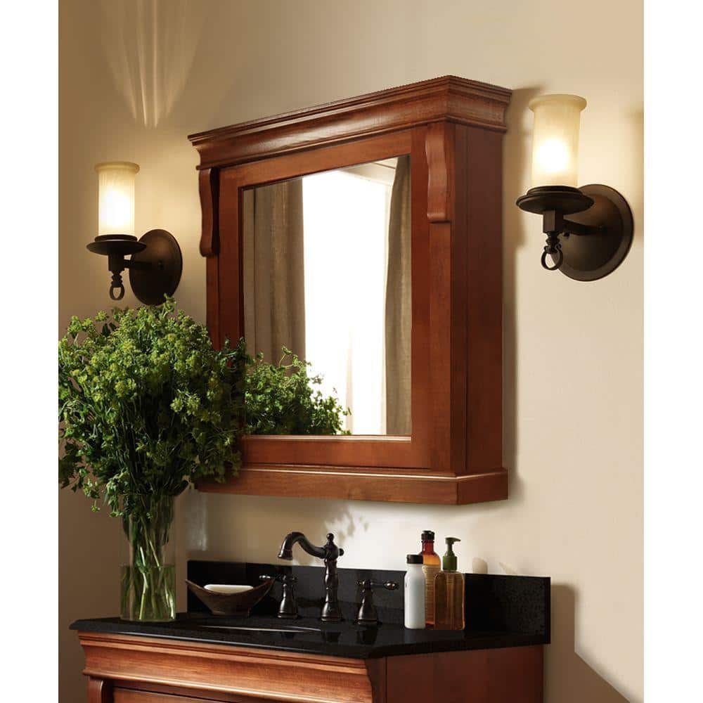 Naples 25 in. W x 31 in. H Rectangular Medicine Cabinet with Mirror price history on PriceWatchPro