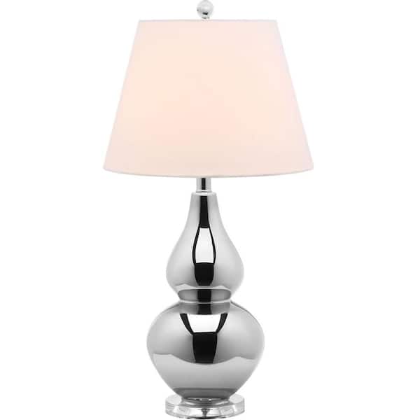 Silver Double Gourd Table Lamp, Crystal Bead Gourd Table Lamp