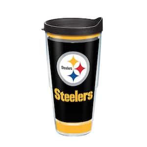 NFL Pittsburgh Steelers Touchdown 24 oz. Double Walled Insulated Tumbler with Lid