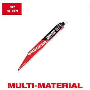 9 in. 6 TPI WRECKER Nitrus Carbide Teeth Multi-Material Cutting SAWZALL Reciprocating Saw Blade (1-Pack)