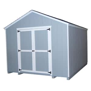 Value Gable 10 ft. x 10 ft. Wood Shed Precut Kit with Floor
