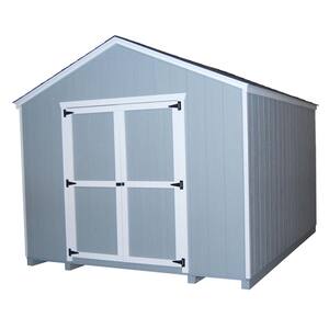 Value Gable 8 ft. x 10 ft. Wood Shed Precut Kit with Floor