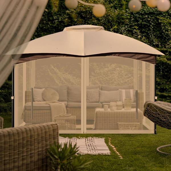 Kozyard Alexander 10' X 12' Hardtop Gazebo, Aluminum Metal