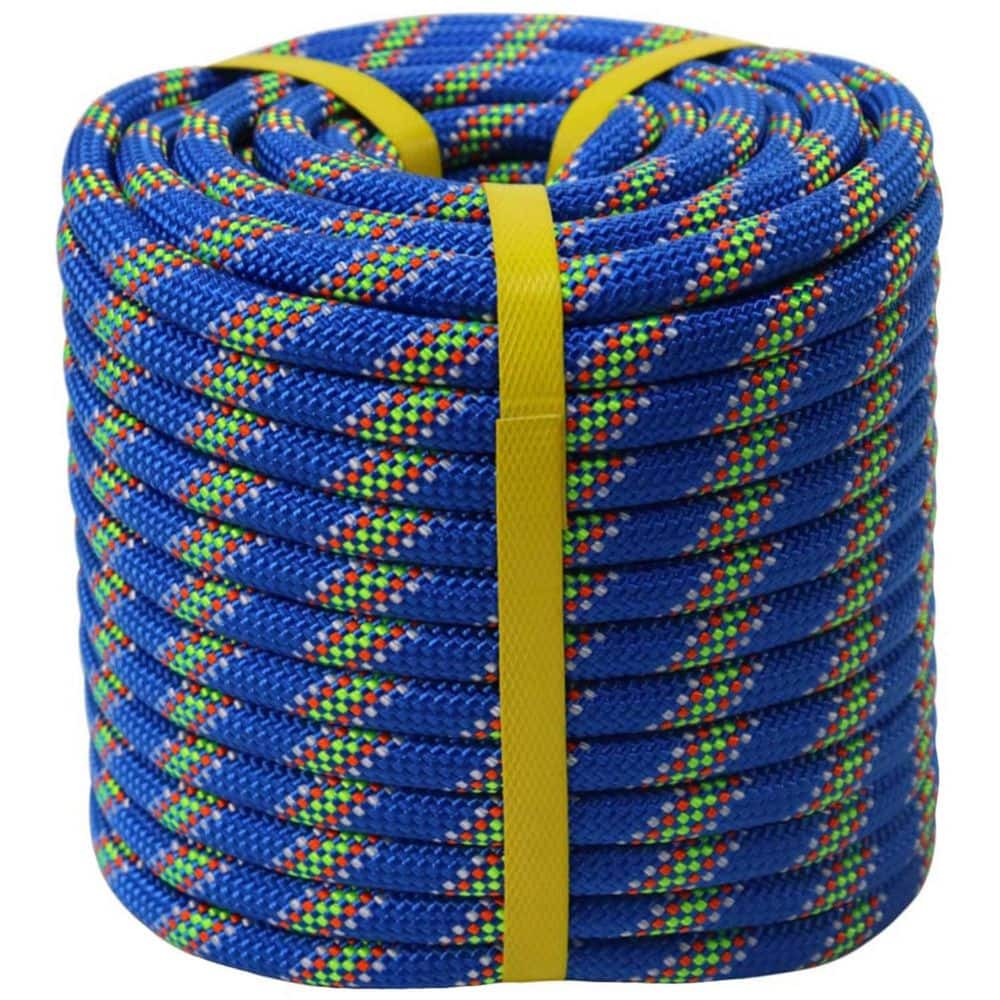 Fairing Rope 1/2 in. x 100 ft. Polyester Double Braided Rigging Rope for Canopy ...
