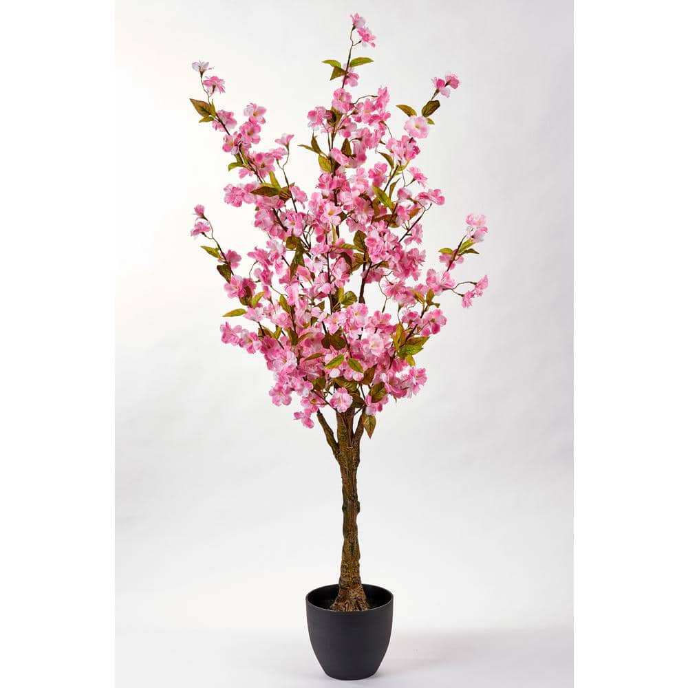 Worth Imports 51 in. Artificial Cherry Tree in a Pot 3291 - The Home Depot