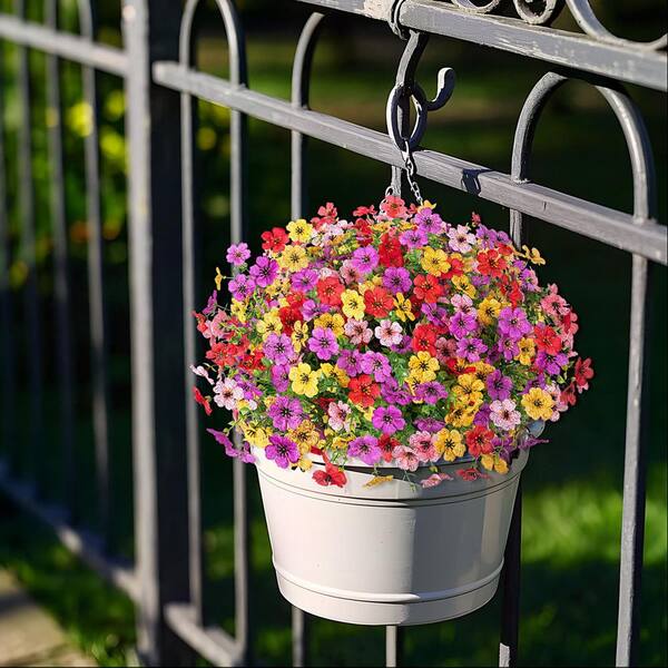 Afoxsos 13.70' 12 Bundles Artificial Silk Daisy Flowers for