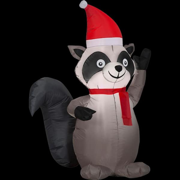 Gemmy 3.5 ft. Airblown Inflatable Pre-lit Raccoon
