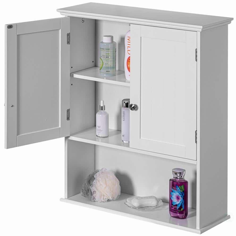 Wall Mount Mirror Cabinet Bathroom Medicine Cabinet Storage Organizer BA7396