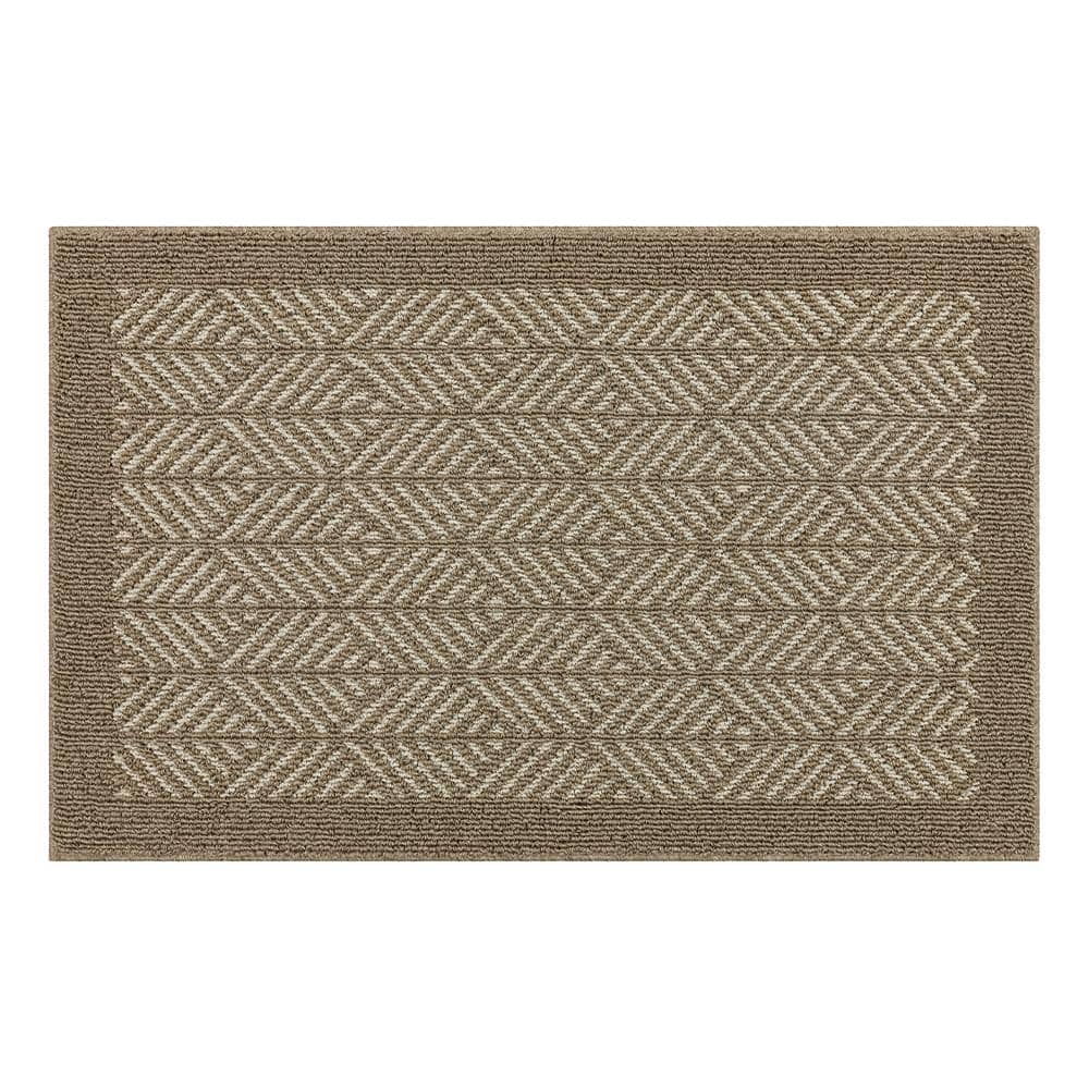 Mohawk Home Aspen Border Beige/Starch 2 ft. 6 in. x 3 ft. 9