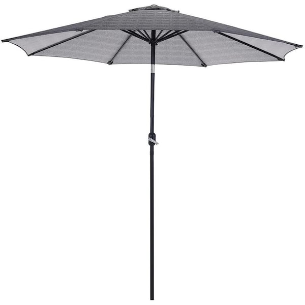 Unbranded 9 ft. Outdoor Market Patio Umbrella in Flower Pattern