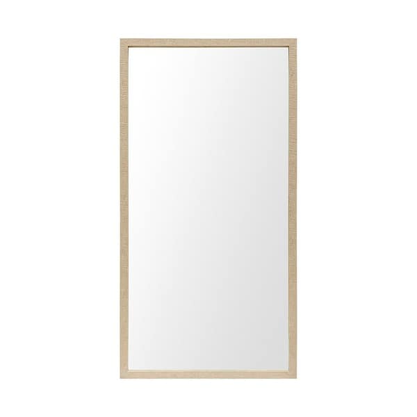 Large Rectangle Tan Modern Mirror (41.5 in. H x 21.5 in. W)