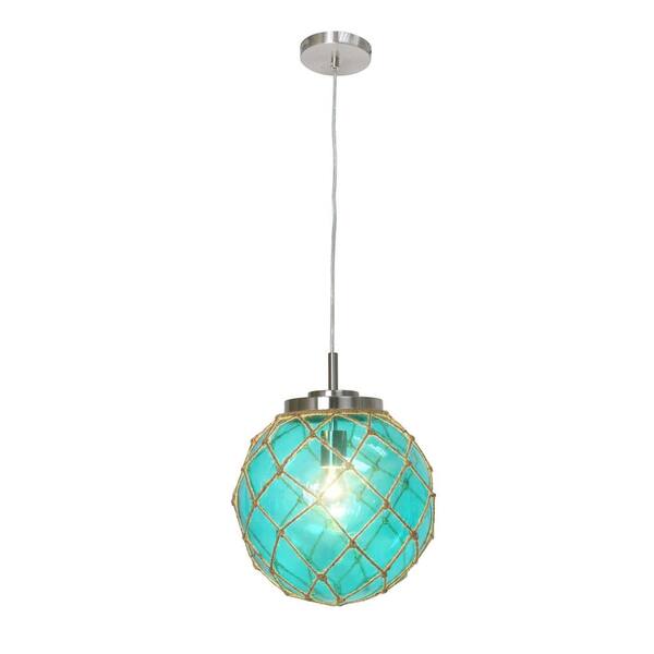 sea glass pendant light