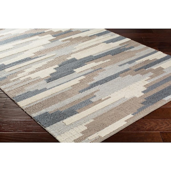 Aurelia Beige Modern 3 ft. x 8 ft. Runner Indoor Area Rug