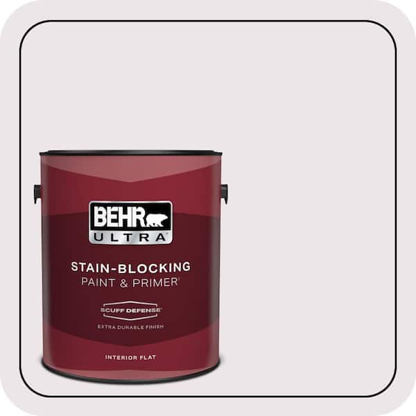 BEHR ULTRA 1 gal. #670C-1 November Pink Extra Durable Flat Interior Paint & Primer